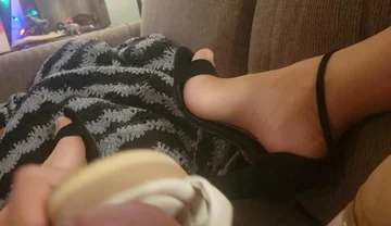 Fucking Girlfriend's Shoes in Nylons and Brittany's Heels