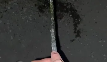 Teen Boy Pissing Outdoor