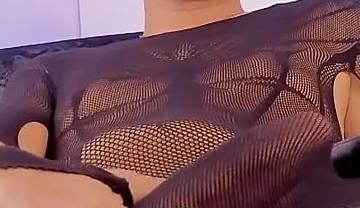 Good Boy Femboy Ken Masturbates in Tights and Asks to Be Watched