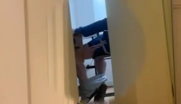 Caught My Straight Flatmate Jerking off to Porn