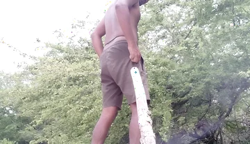 Xhard on Dick on Duty in Forest Alone