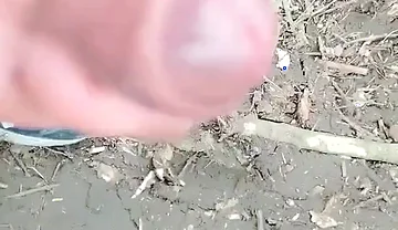 Risky Jerk off After Work Masturbation Cumshot