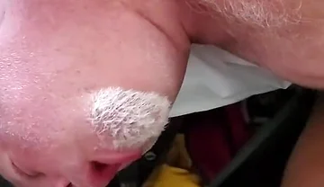 Bear Sucks Dick and Cums for You! BBC Gets a Foot Job!