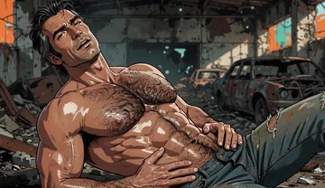 Hairy Chest Men Animation