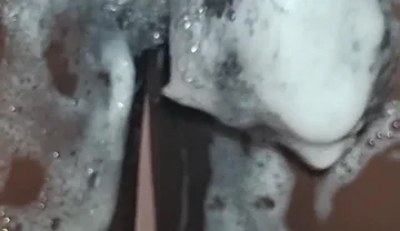 Cms Cleaning His Big Black Uncut Cock