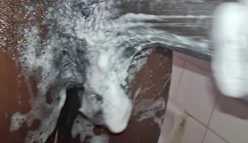 Cms Cleaning His Big Black Uncut Cock