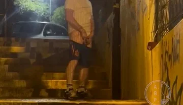 Straight Boy Caught Peeing in the Street for the Second Time in the Same Night - Homemade Video