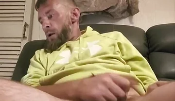 Big Dick Wanking and Smoking