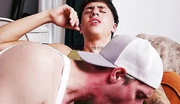 Stud Gets Raw Assfucked After Tickling Hung Jocks Cock With His Perfect Mustache - Angel Elias
