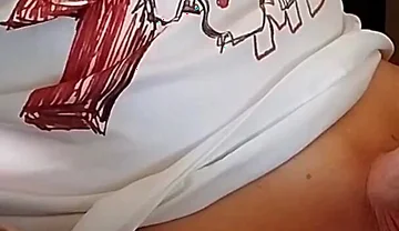Working My Grower While Browsing Porn, Shooting Twice on My Soft Tummy