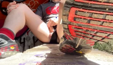 Bored Smooth Pale Boy in Sneakers