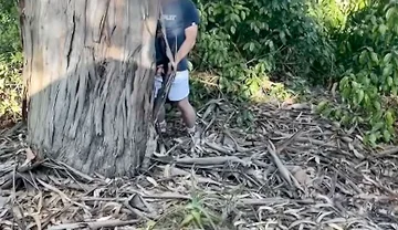 Amateur Straight Boy Caught Peeing Outdoors