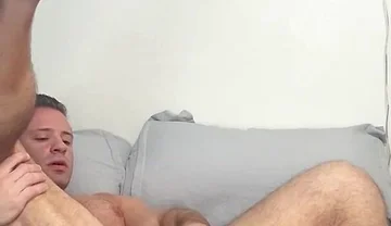 Muscled Stud Trains Ass with Huge Dildo and Dap