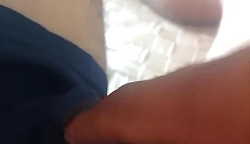 Look Guys How I Am Shaking My Penis Firmly and Pulling Out the Water
