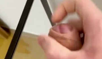 Fresh Cum on a Glass Table