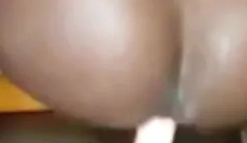 Bouncing My Booty Anal Riding Big Dildo