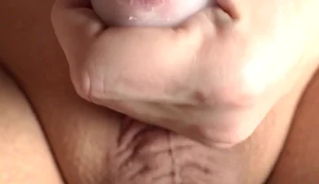 Jerk off My Little Uncut Cock and Cum a Lot