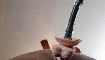 Sex Machine Fucks Me. Huge Dildo