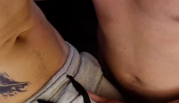 Cock in the Navel in the Kitchen