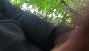 Cumshot at the Bus Stop