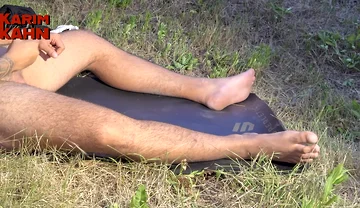 Huge Arab Alpha Brought His Big Feet, Big Cock and Balls Full to the Max