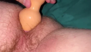 Playing with My Large Butt Plug in My Ass