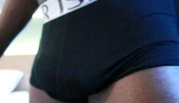 Black Stud Showing off Underwear and Gooning, Getting Hard and Showing Muscle Butt and BBC