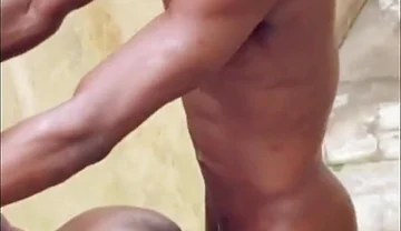 Big Cock Guy Fucking Big Ass Guy Inside Compound..
