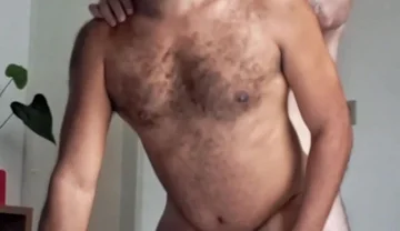 Barbudo Being Passive with Marcos Crescencio. Interracial, Bareback, Cum in Mouth