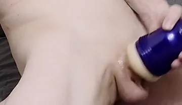Fit Male Fucking Dripping Wet Fleshlight Explosive Throbbing Creampie