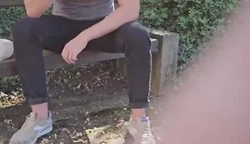 Random Hetero Married Guy At The Park Accepts My Offer And Tries His First Gay Blowjob At His Lunch - Guy Park