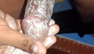 Masturbation in Bathroom Sperm Out