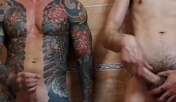 My Stepsister's Boyfriend Catches Me in the Bathroom and We Masturbate Together
