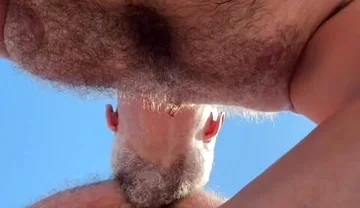 Hot Daddies Public Beach Fuck - They Stopped Traffic!