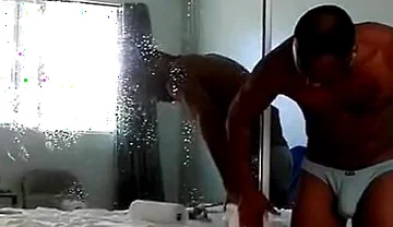 Cleaning the Mirror Nude!