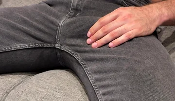 Cumming in Tight Jeans While Watching Porn - Hands Free Cum