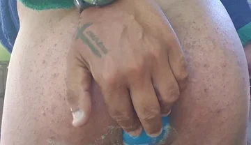 First Time Using an Inflatable Anal Ball