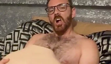Stroking the Tip of My Big Dick with My Ass Doll
