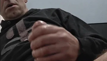 Handjob in Close-up of Straight Guy with Huge Cock