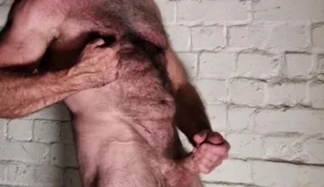 Hairy Muscle Bear Stroking
