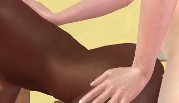 Animated 3D Gay Porn - Two Handsome Men Kissing Then Fucking Ass From Behind in Classroom