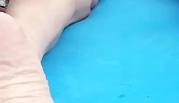 Sexy Soles on Hot Boy's Feet for Foot Fetish of Naked Twink Humping on Mat Outdoor