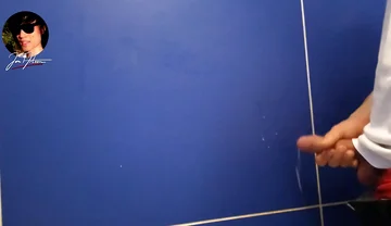 Gay Twink Pisses Pee, Masturbates His Penis and Ejaculates Sperm in the Toilet