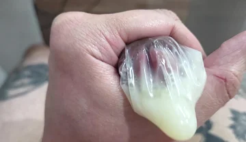Cum in a Condom Again