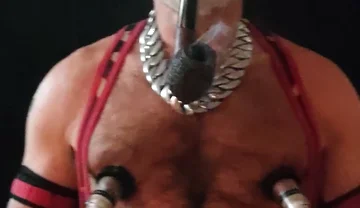 Dad Smoking Pipe and Pumping Nips