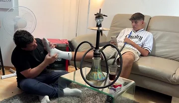 Master pablo feet socks serving