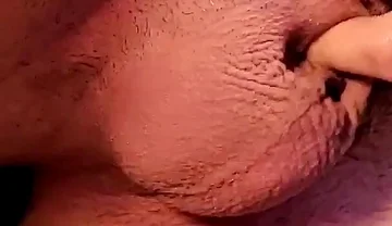 Double Sissygasm with a Black Dildo in My Boypussy