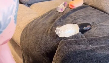 Multiple Masturbation Toys and Multiple Cumshots