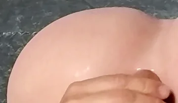 Closeup Anal Fucking Ass Doll with Uncut Natural Big Dick
