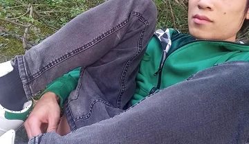Jon Arteen Gay Twink's Soft Strokes Risky Outdoor, Caught or Not